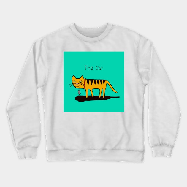 The Cat - orange cat Crewneck Sweatshirt by marina63